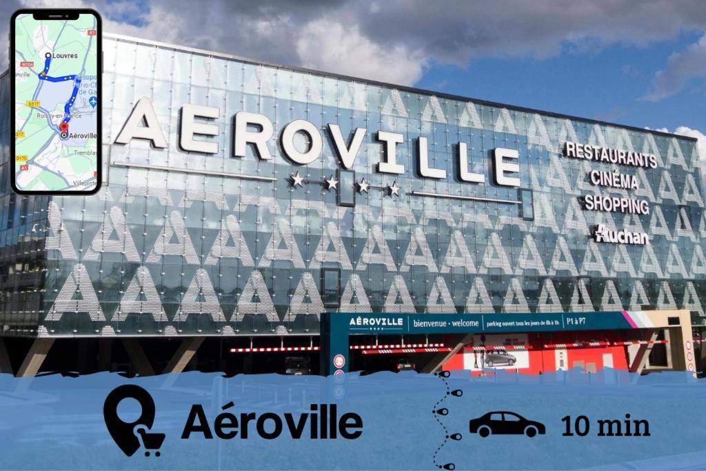Appartement Smart House Airport Cdg, Asterix à Louvres Extérieur photo