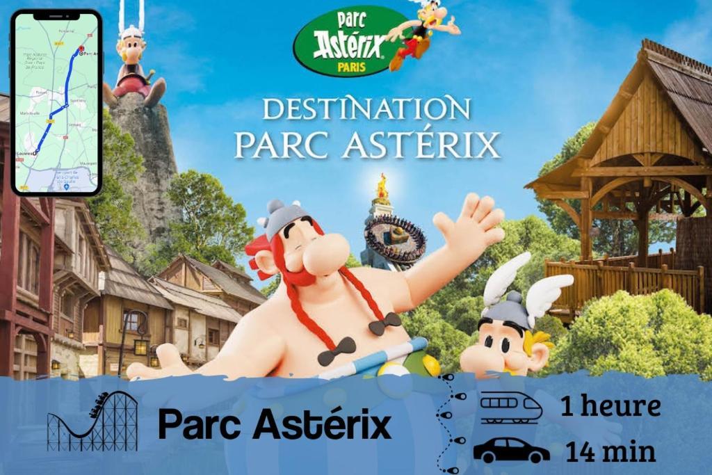 Appartement Smart House Airport Cdg, Asterix à Louvres Extérieur photo